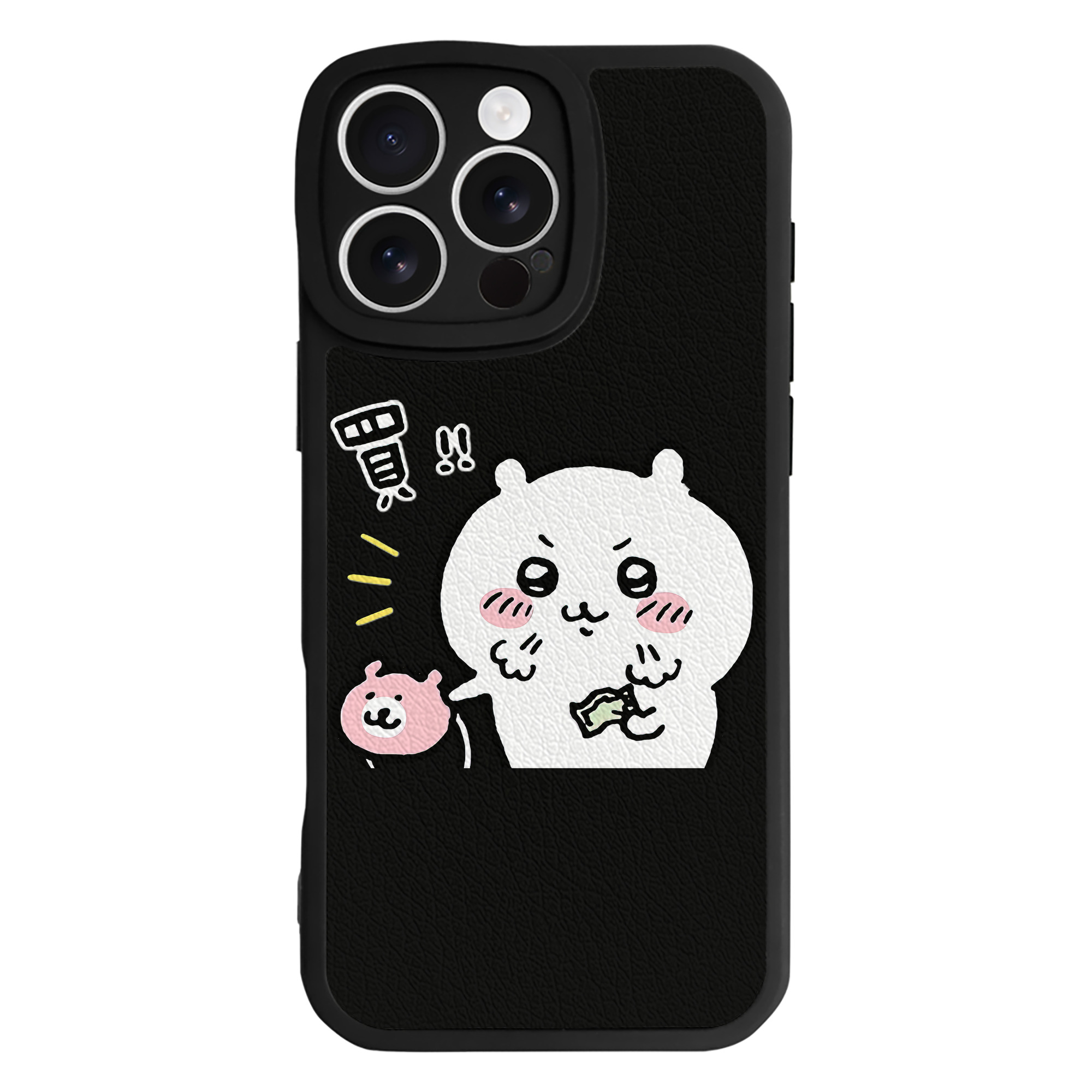 （画像用） ちいかわ ちいかわ Chii-kawa chiikawa 【iPhone 16シリーズ対応】シリコンスマホケース（レザー調） 材質：シリコン